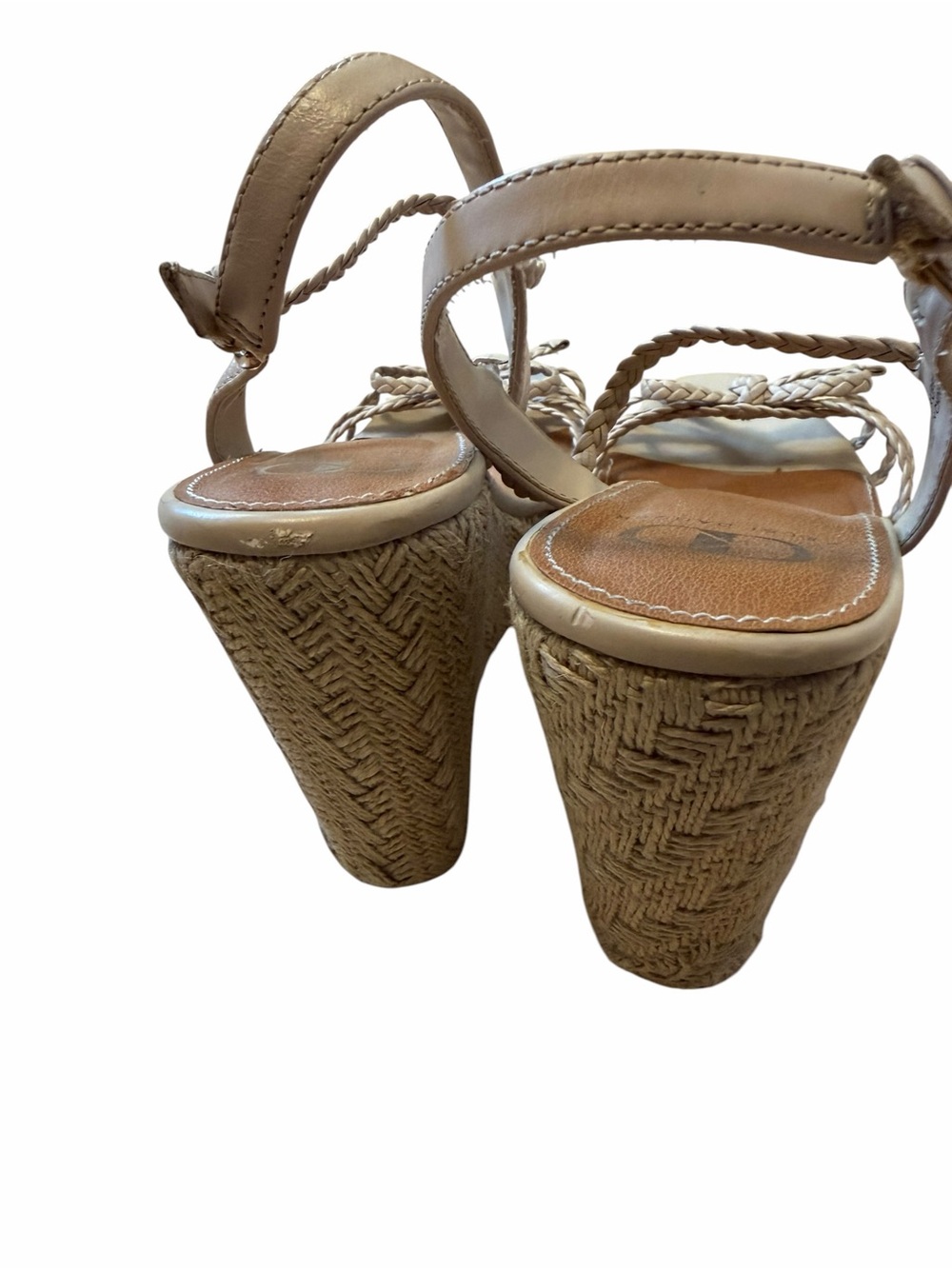 Kelsi Dagger Braided Espadrille Wedge Sandals - Beige - Picture 5 of 7